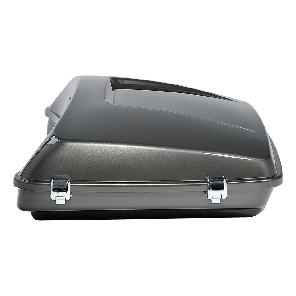 Baúl de afeitar apto para Harley Touring Street Glide FLHX 14-25 gris industrial Foto 3 de 4
