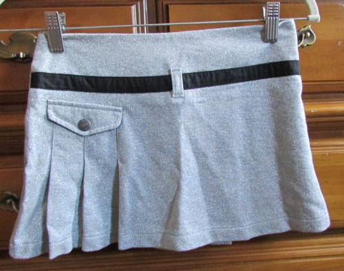 Girl's Kids John Galliano Silver Wrap Skirt Size 8 - Picture 4 of 6