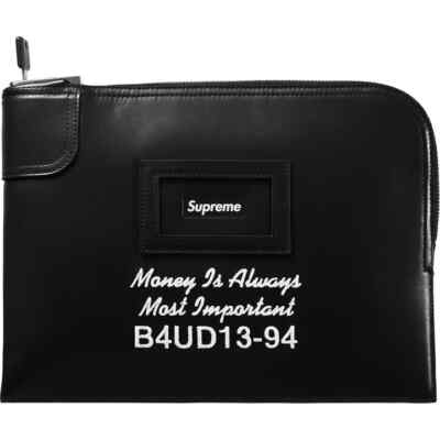 Supreme Lederwaren Geldbeutel schwarz SS25