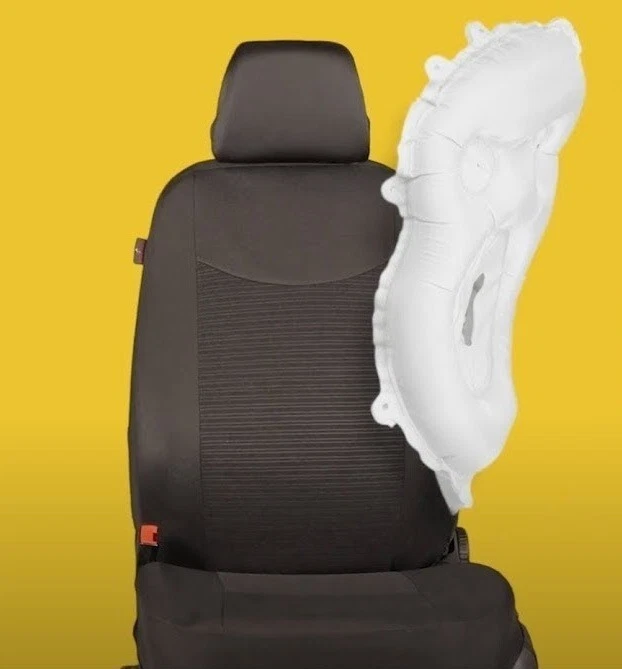 COPRISEDILI ANTERIORI 13326 PER FORD GRAND C-MAX 2010 - 2015 II FODERE AUTO NERO - Immagine 3 di 4