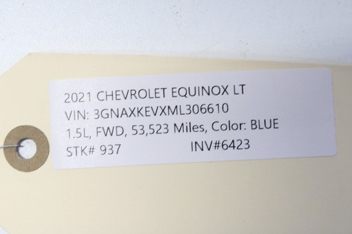 2020-2021 CHEVROLET EQUINOX 1.5L L4 GAS ENGINE MOTOR WIRE WIRING HARNESS OEM - Foto 12 di 12