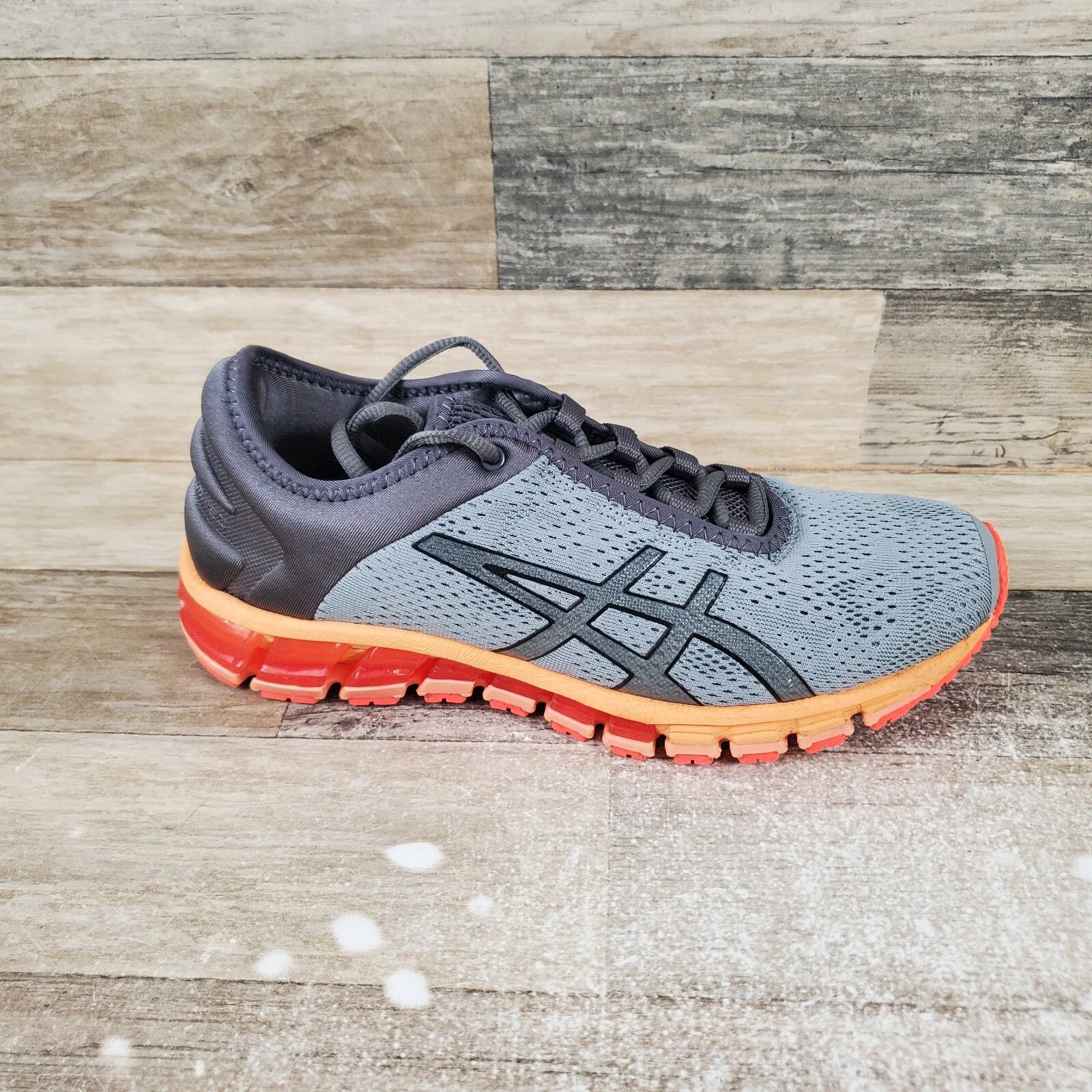 Scarpe donna ASICS GEL Quantum 180 taglia 8 running grigio arancione sneakers stringate