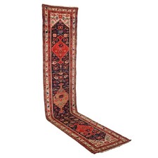 Tappeto Persiano Malayer Antico Cotone Lana Nodo Grosso Iran 510x100cm Originale