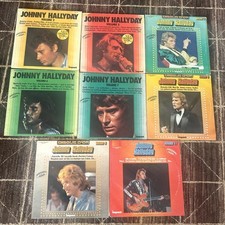 8 vinyles 33T, Johnny Hallyday, volume 2,3,5,6,7,8,9,11 (impact) Le Disque D’Or
