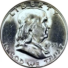 1955 Bugs Bunny Unc FBL 50C Franklin Half Dollar Unc R19364