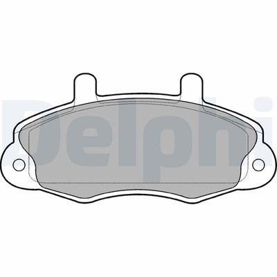 Delphi LP766 brake pad set, disc brake for Ford, Ford (JMC)