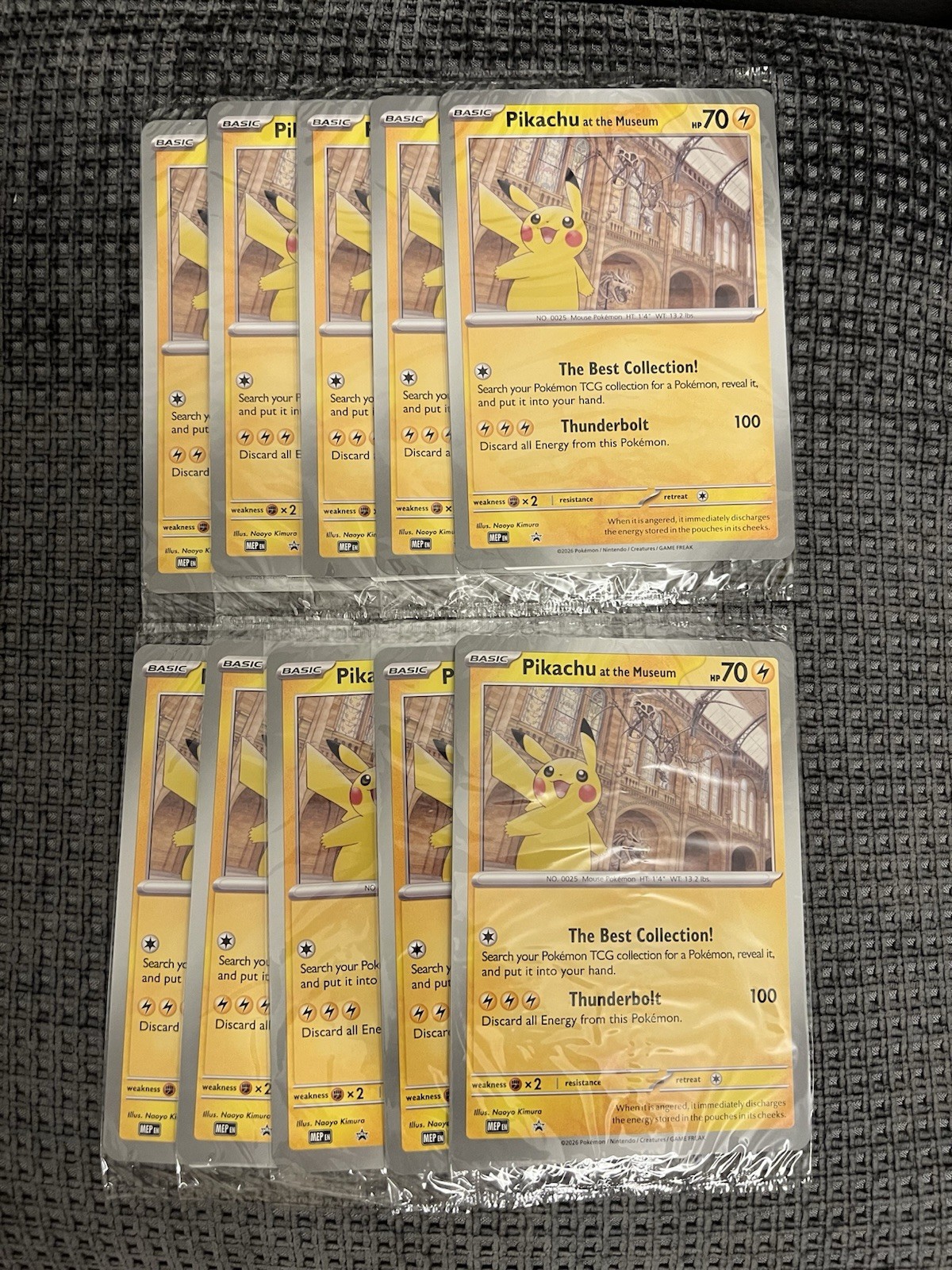 10x Pikachu At The Museum Jumbo Promo X Natural History Museum