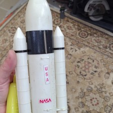 NASA Space Shuttle Toy Rocket White Plastic for Ages 8-16 NASA Theme Collectible
