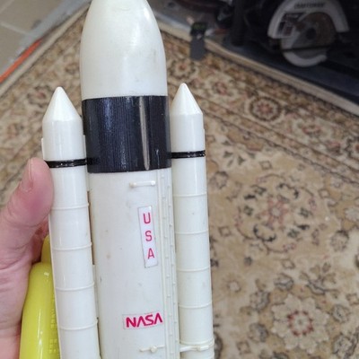 NASA Space Shuttle Toy Rocket White Plastic for Ages 8-16 NASA Theme Collectible