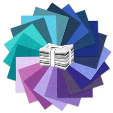 Quilter's Linen Fat Quarter Bundle in Royalty Palette by Robert Kaufman