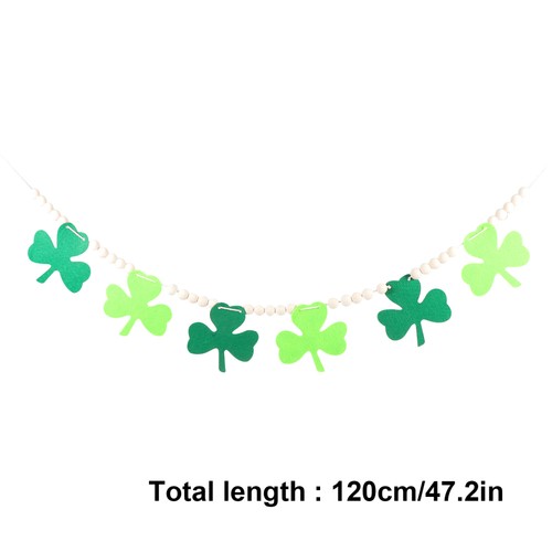 Klee Flagge St. Patricks Day Requisiten Dekorative Party-Wimpelkette - Bild 2 von 12