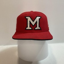 Vtg Miami RedHawks New Era SnapBack Hat Collegiate Cap Made In USA
