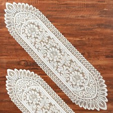 Lace Crochet Rectangular Table Runner, 2pcs Boho Doilies 45 13.38 Table Dresser