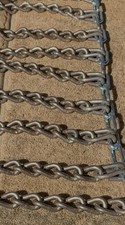 40x13.5R17LT +MORE *2 LINKED* Tire Chains 8mm USA Made Cross Chains+Adjusters