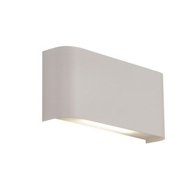 2 Leuchtmittel LED matt weiß Oberfläche Schirm Uplight Downlight Innen Wand Einbauleuchte