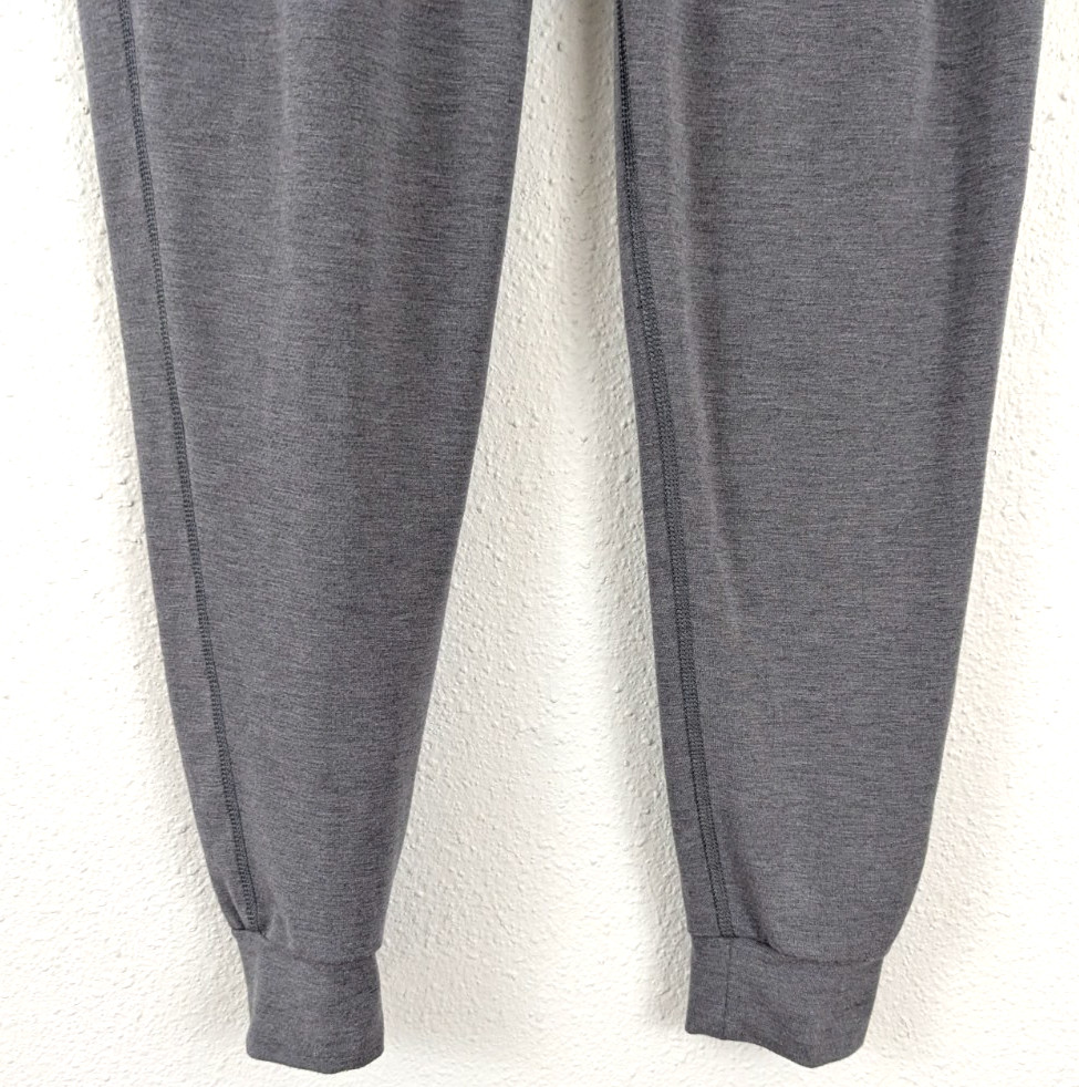 Nike Dri Fit Just Do It sz S Foldover Jogger Pants gray knit pull on 1962 thumbnail 3