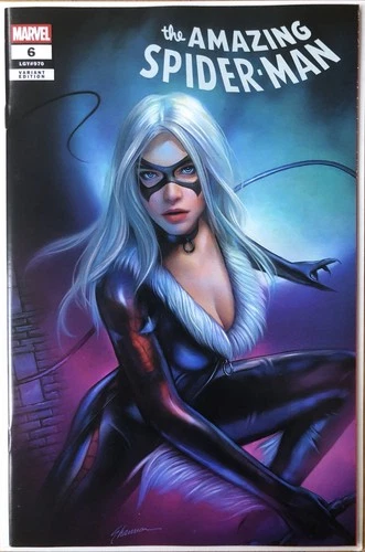 Amazing Spider-Man #6 NM Shannon Maer Black Cat Trade Variant Marvel Comics 2025