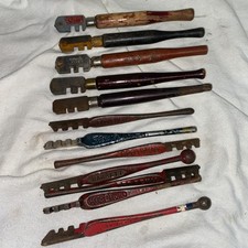 Vintage Glass Cutter Lot Ruby Red Devil Lenox Goodell Pratt Tool Fletcher Barret