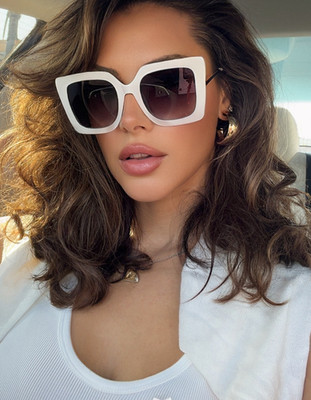 Sunglasses  BUTTERFLY Large Oversized XL Square Lady Women Retro Vintage SHADZ