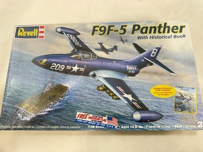 Revell 1/48 F9F-5 Panther  #85-6865 With Historical Book - FACTORY SEALED