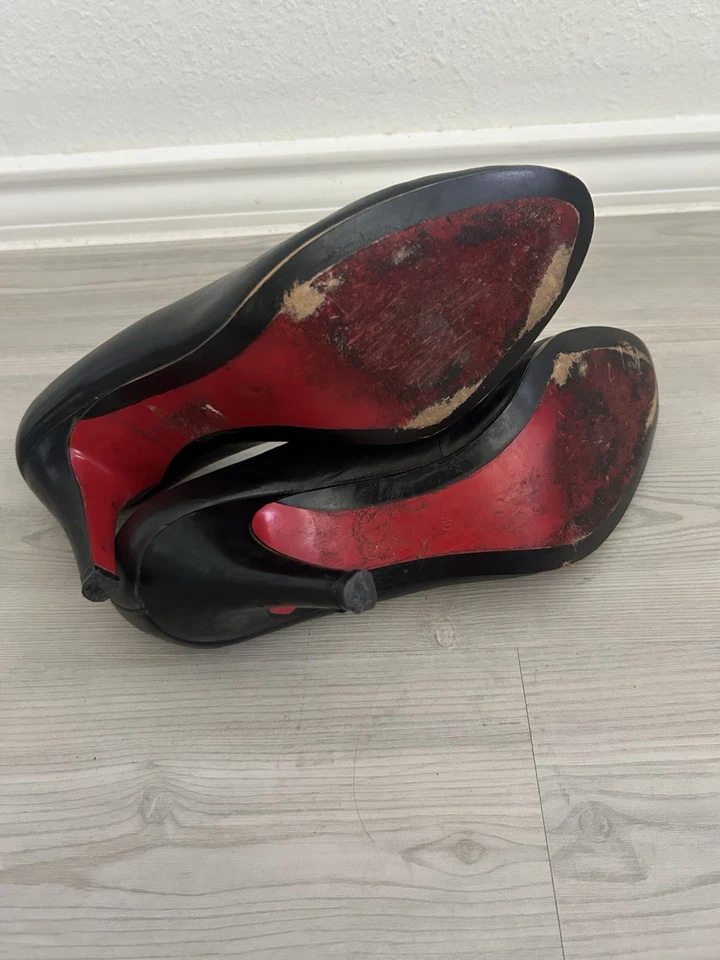 Tacones clásicos de cuero negro 5th Avenue talla 8,5 para mujer Foto 3 de 4
