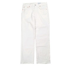Adriano Goldschmied Brinley Mid-Rise Straight Jeans Women 31 White 5 Pocket