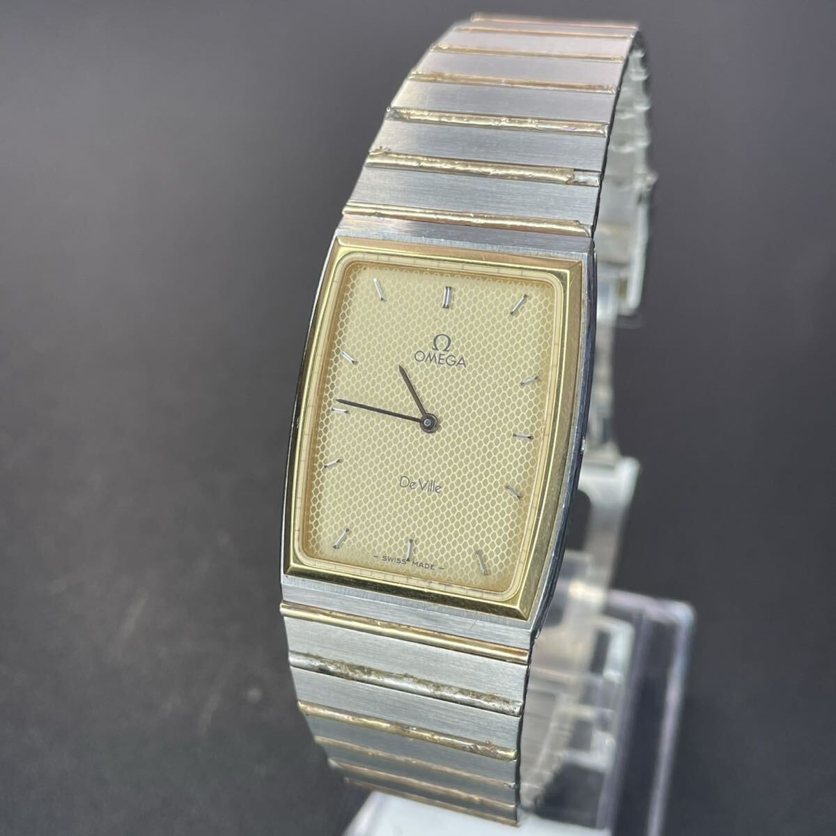 Working  Omega Wristwatch Devil Rectangular Men s… - image 2