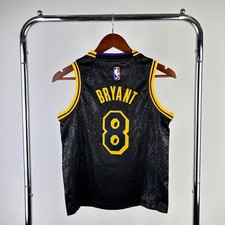 NEW YOUTH KOBE BRYANT 8 YOUTH XL LA LAKERS BLACK JERSEY BASKETBALL