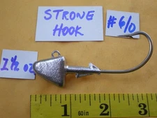 10 PCS. SHAD HEAD JIG/BASS SWIM BAIT/FISHING LURE BAIT, 1-1/2 OZ. #6/0 S.S. HOOK