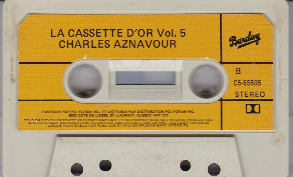 CHARLES AZNAVOUR LA CASSETTE D'OR - Bild 4 von 4