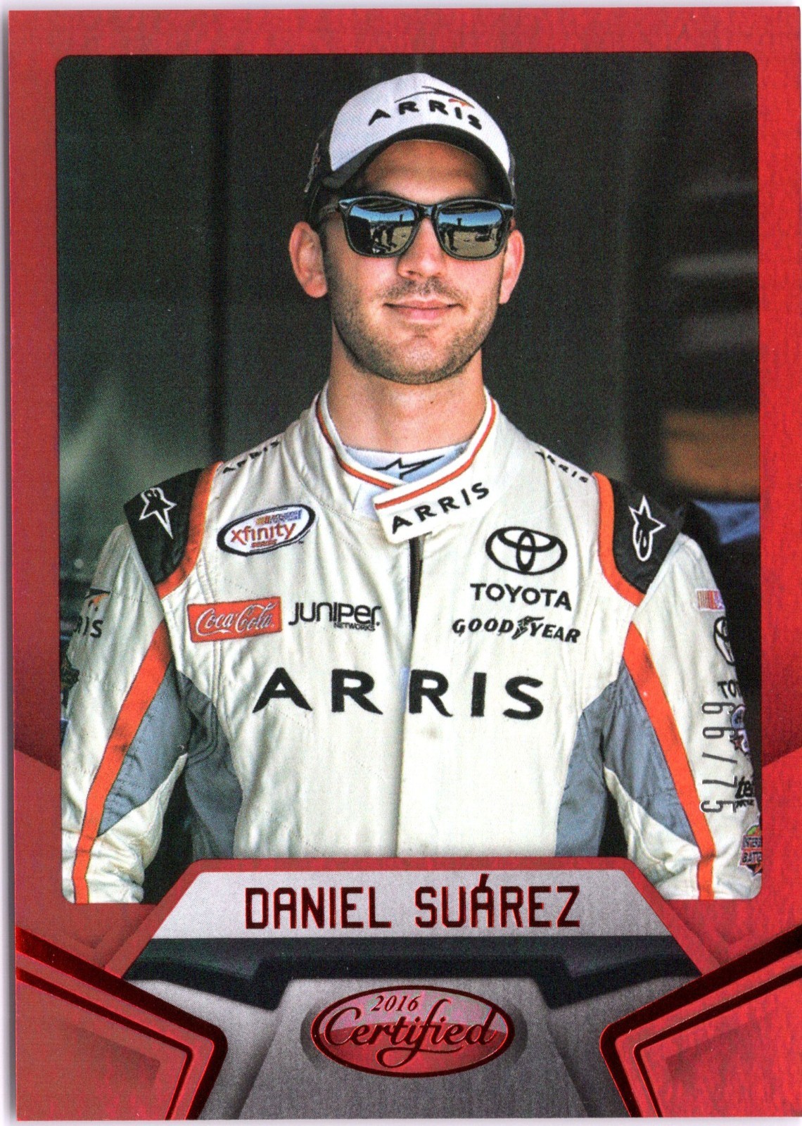 2016 Certified Daniel Suarez 66/75 Red Foil #42 L👀k!
