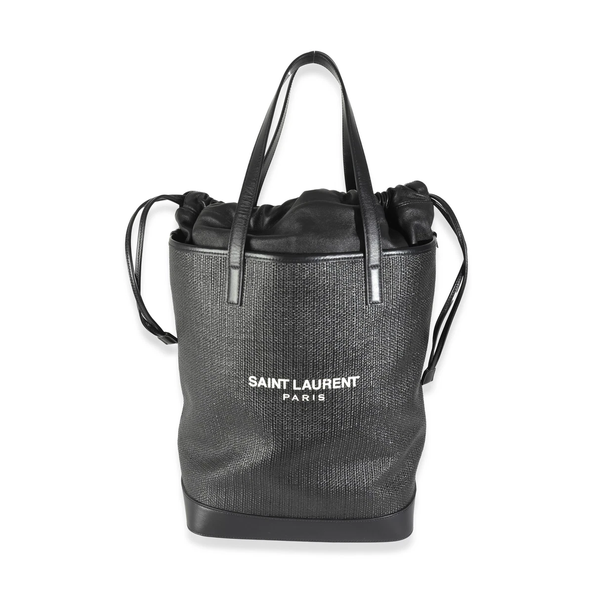 Sac Bandoulière Noir Et Paille – Style Diamant Chic Et Fait Main