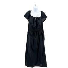 Universal Thread Dress Smocked Waist Cotton Midi WMNS Sz 2X Milkmaid Cottagecore