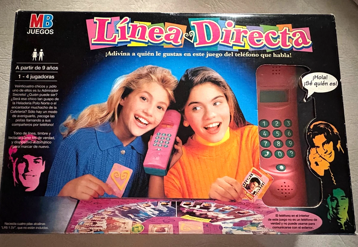 Línea Directa MB Juegos Vintage Años 90 Dream Phone Teléfono Rosa Juego de Mesa