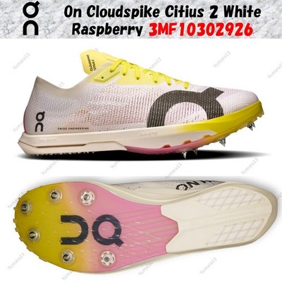 On Cloudspike Citius 2 White Raspberry 3MF10302926 Herren Gr.