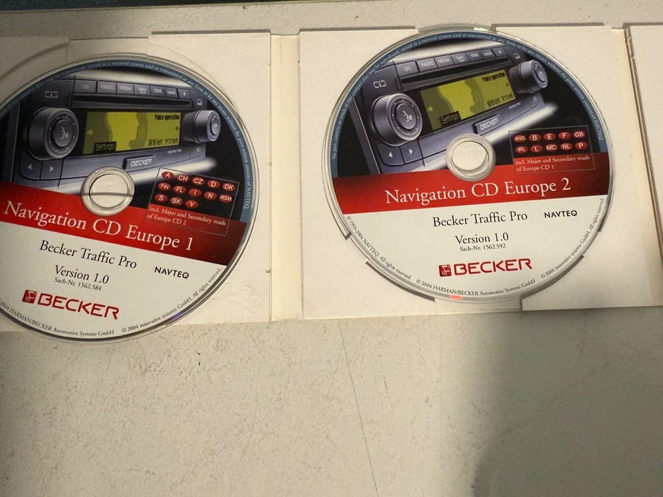 Becker Traffic Pro Version 1.0 Navigation CD Europe + System CD Sach Nr.1562.592 - Bild 3 von 4