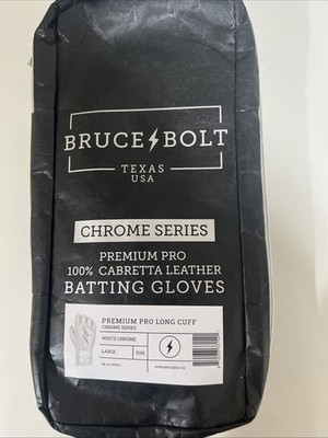 Gants De Frappe Bruce Bolt Adulte - Manchette Longue, Blanc Et Noir, Taille S, Neufs