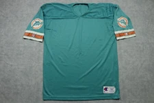 Vintage Miami Dolphins Jersey Mens 52 Teal NFL Football Champion Mesh 90s