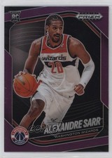 2024-25 Panini Prizm Black Purple Prizm 15/99 Alexandre Sarr #46 5b1