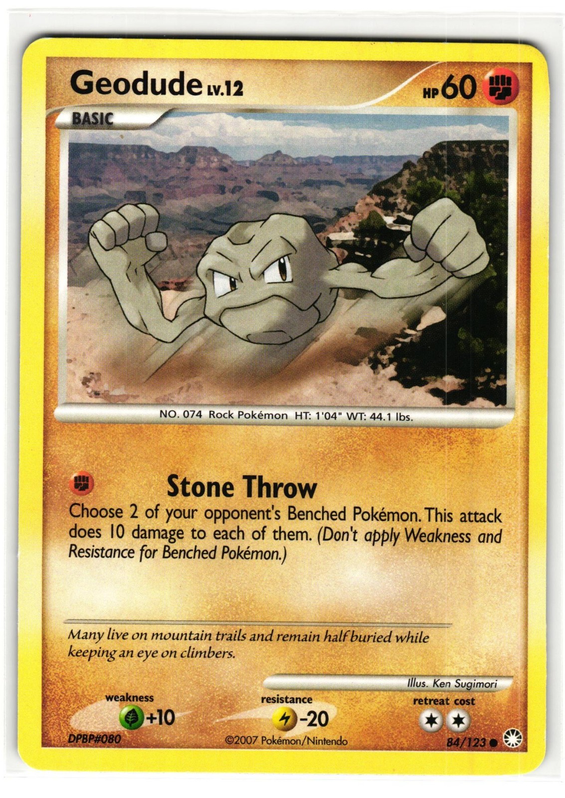 GEODUDE 84/123 MYSTERIOUS TREASURES ENGLISH POKEMON TCG