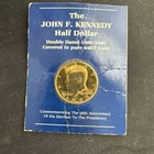 The John F. Kennedy Half Dollar Double Dates 1960-1980 Covered In Pure 24kt Gold