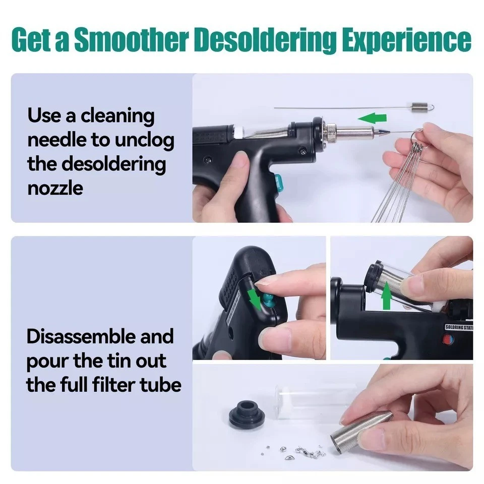 YIHUA 948-II 4-in-1 Soldering & Desoldering Station Hot Air Rework Station - Image 4 of 4