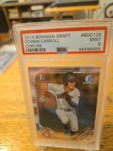 2019 BOWMAN DRAFT CHROME CORBIN CARROLL 1ST BOWMAN PSA 9 MINT
