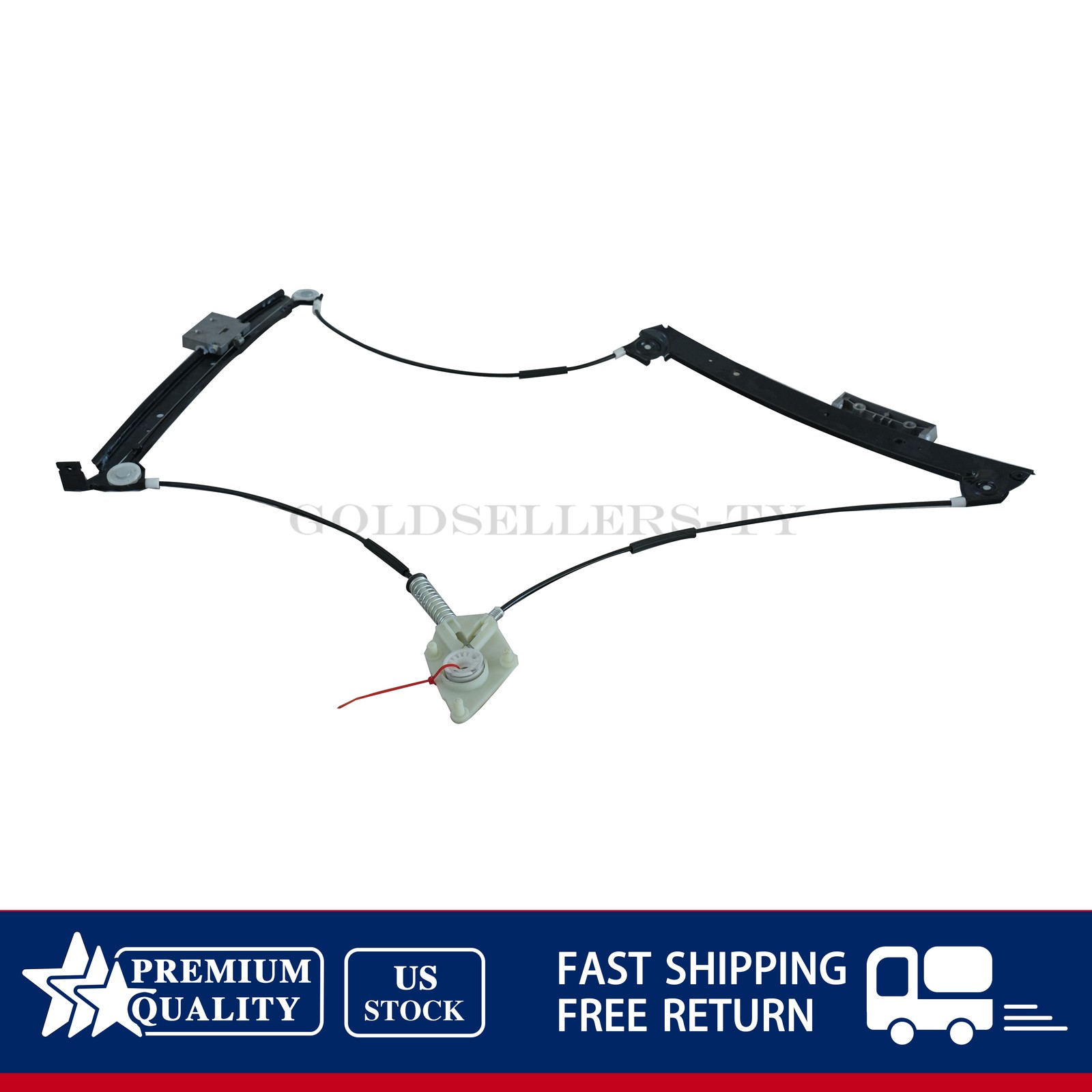 For 04-18 Bentley Continental GT Coupe Front Left Window Regulator 3W0837401J US
