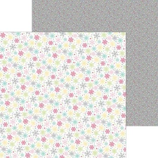Snow Bright - Tinsel Time - 12X12 Scrapbook Paper - 5 Sheets