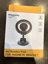 New-Magsafe Car Magnetic Bracket For Cell Phones, Black -360 ROTATE/FOLD