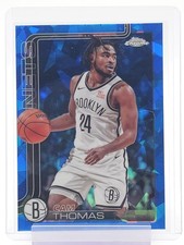 CAM THOMAS 2025-26 TOPPS CHROME SAPPHIRE REFRACTOR #85 NETS Q5759