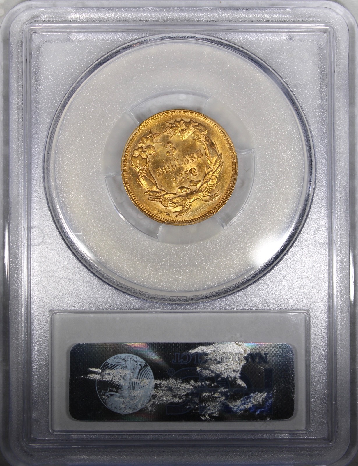 1878 $3 Gold Indian Princess PCGS AU58 Circulated Nice Coin