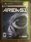 Area 51 (Microsoft Xbox, 2005) CIB Complete With Manual