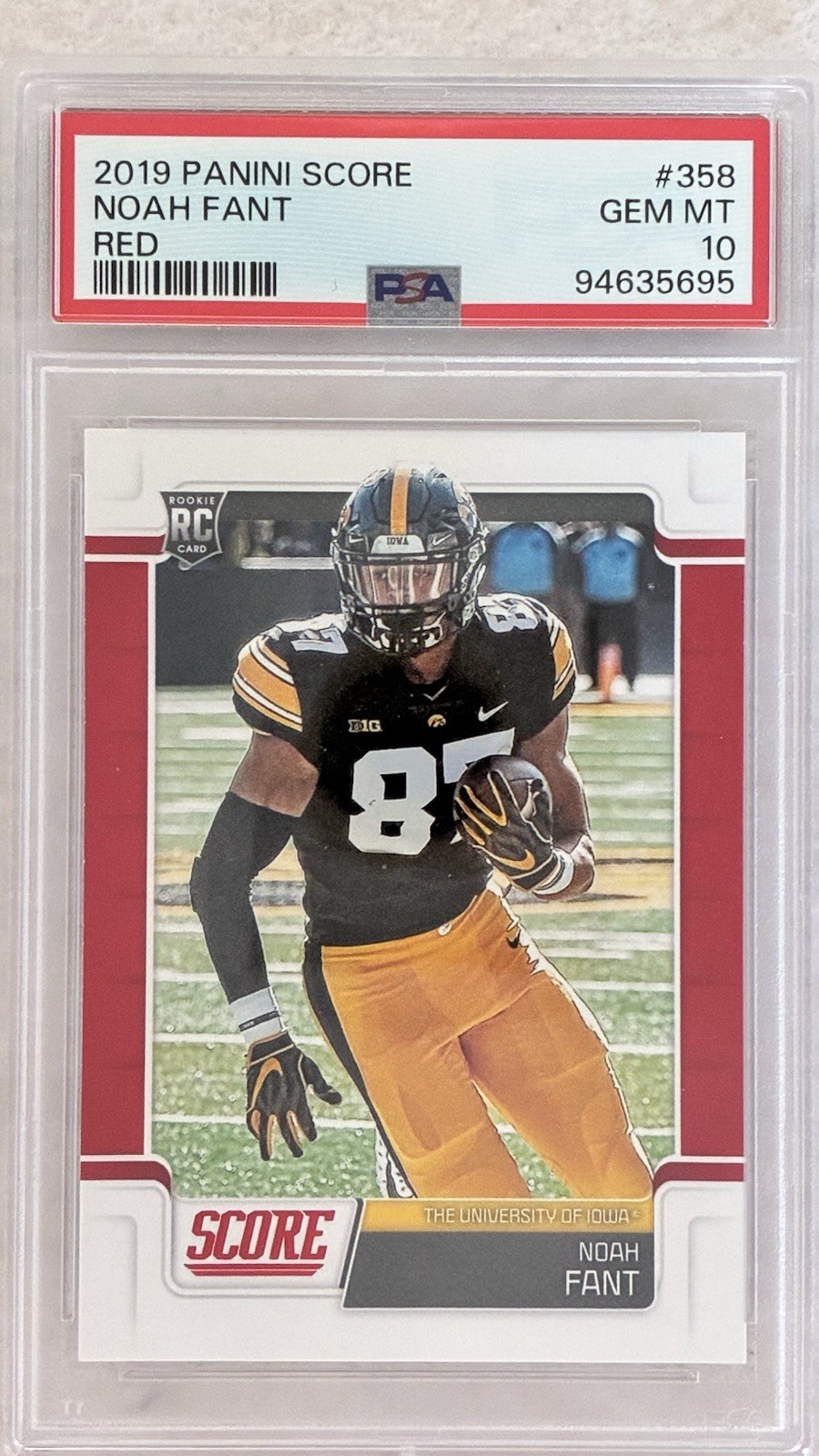 Noah Fant Panini Score #358 Red